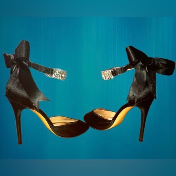 Enzo Angiolini, Rhinestone Nordia peep toe heels, sz 6M - Picture 5 of 8